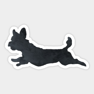 Maltese Art Black Silhouette Sticker